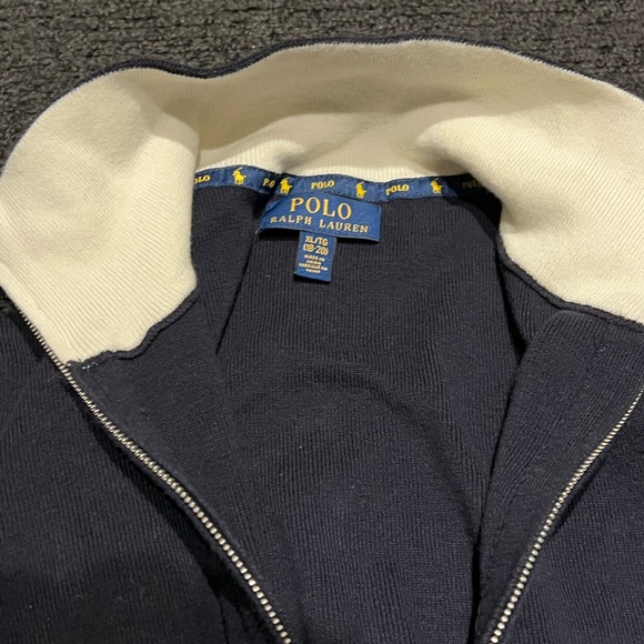 Youth Polo Ralph Lauren Quarter Zip - Navy - Picture 3 of 4